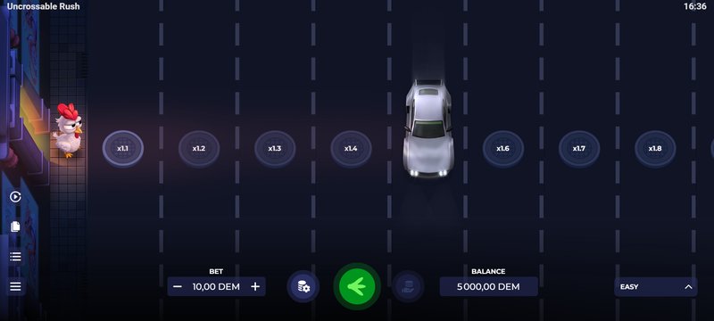 Explore uncrossable rush crash game